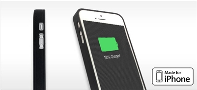 WattPlus 1700mAh Ultra-Slim Battery Case for iPhone 5S/5, Black