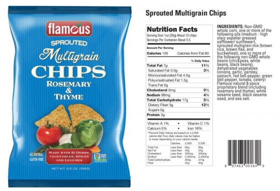 All-Natural Sprouted Multigrain Chips