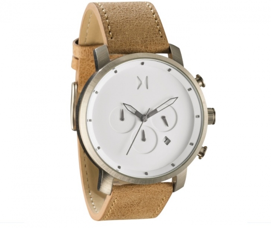 CHRONO WHITE/CARAMEL LEATHER