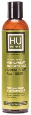 HUmineral HUMIC/FULVIC ACID MINERAL + IMMUNE BOOST RAW LIQUID (8 fl oz)