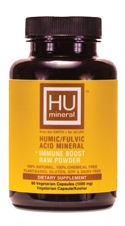 HUmineral HUMIC/FULVIC ACID MINERAL + IMMUNE BOOST RAW POWDER (Vegetarian Capsules, 60 ct.)
