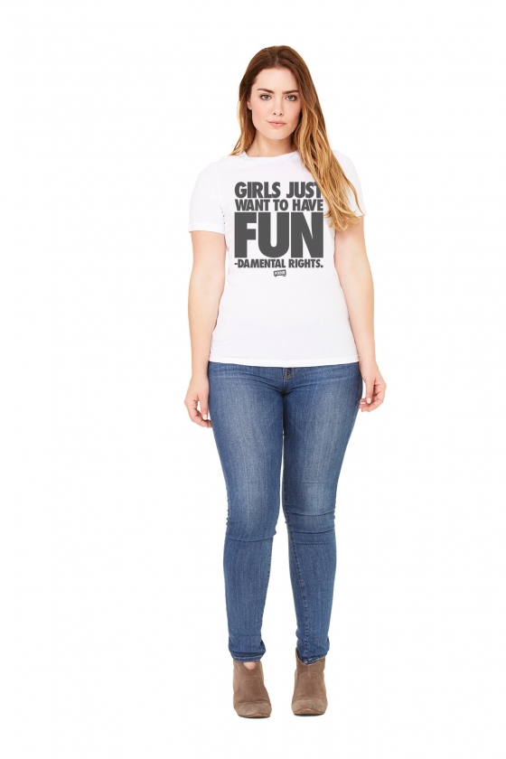 WOMEN'S FITTED 100% COTTON 