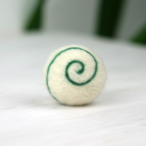 Hand-Felted Spiral Ball