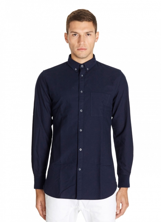 SEVEN FOOT LS RIB CUFF SHIRT DARK NAVY