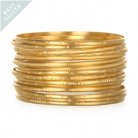 Gold Melody Bangle