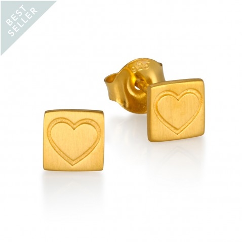 Have My Heart Earrings in Gold