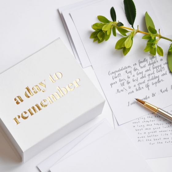 Wedding Paper Keepsake Box                         – sarah & bendrix