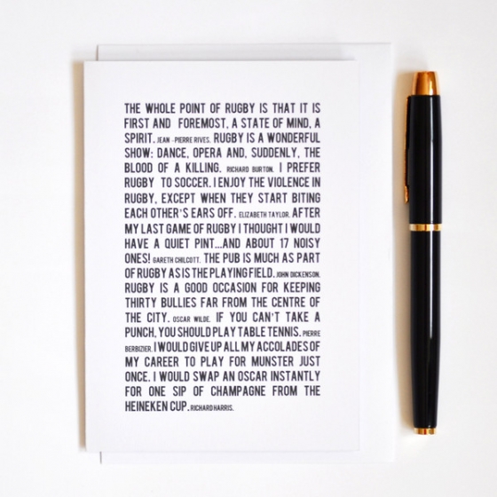 Sport Quotes Card                         – sarah & bendrix