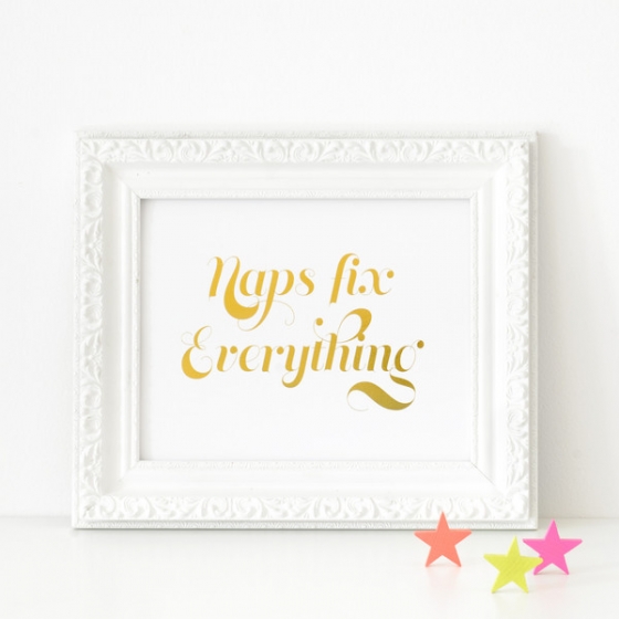 Naps Fix Everything Poster                         – sarah & bendrix