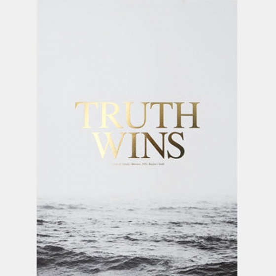 TRUTH WINS. Sea mist. Gold Foil Print.                         – sarah & bendrix