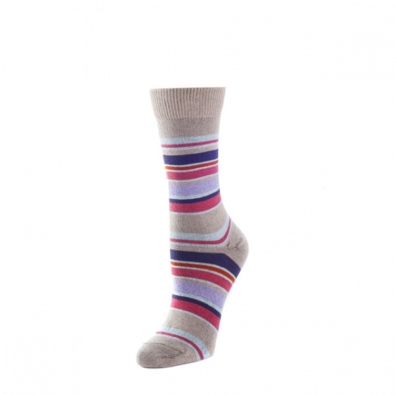 Laurel- Crew Socks Striped Multi