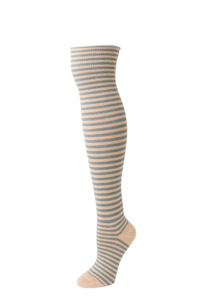 Rose- Over Knee Socks Striped