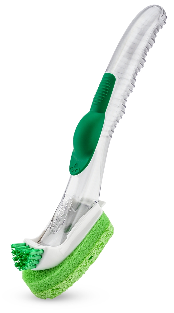 Glass & Dish Wand with Scrub Brush