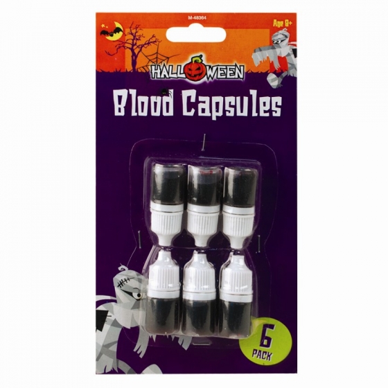 HALLOWEEN BLOOD CAPSULES (6 PACK)