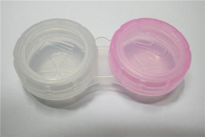 LENS CASE - PINK & CLEAR