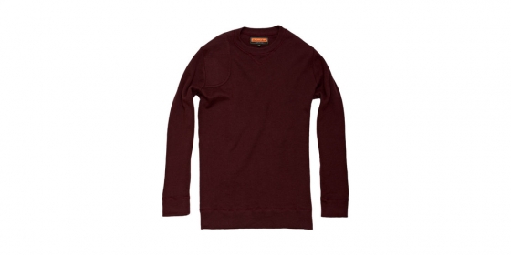 The Crew Neck Cotton Pullover, Crimson
