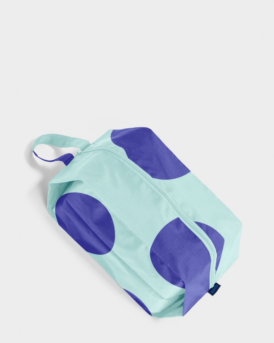 Medium 3D Zip Mint Big Dot