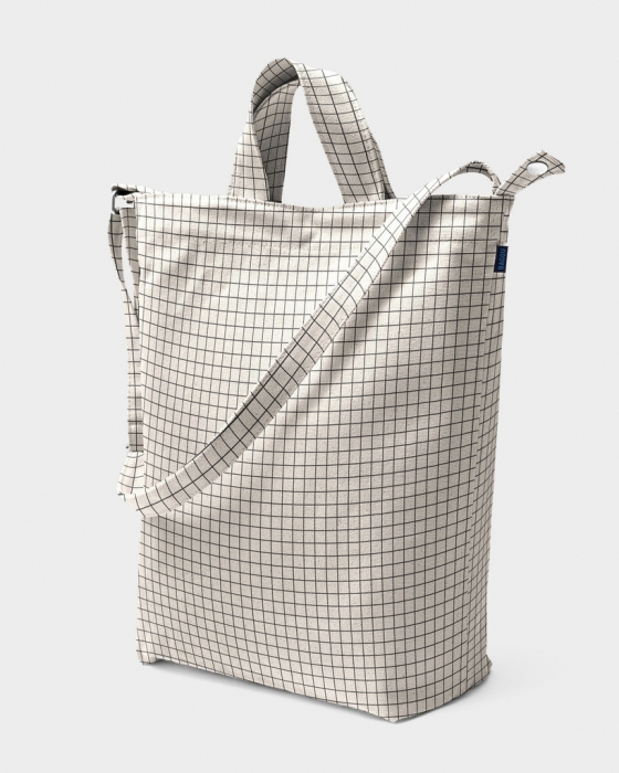 Duck Bag Natural Grid
