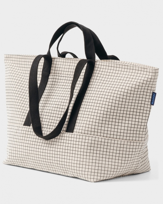 Weekend Bag Natural Grid