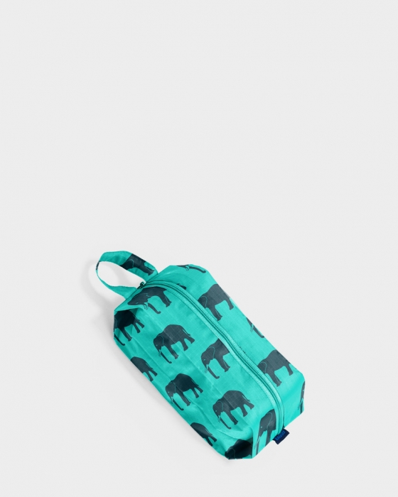Small 3D Zip Elephant Jade