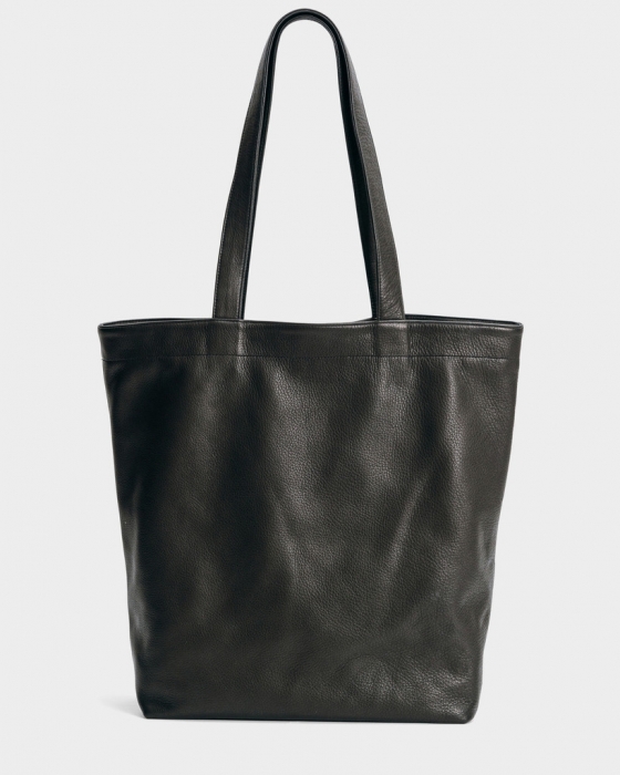Leather Shopper - Black
