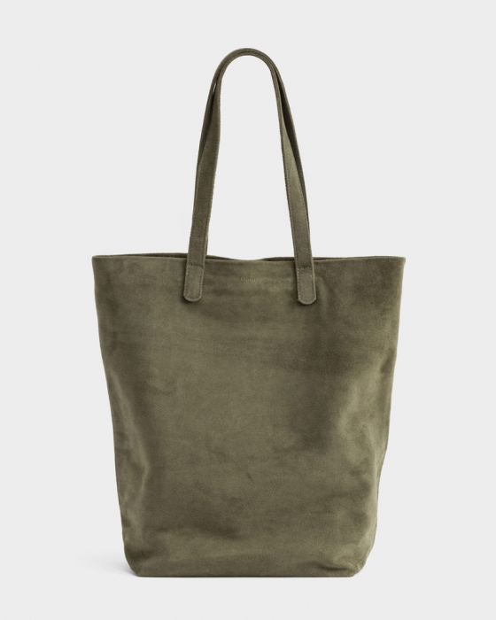 Basic tote Olive Suede