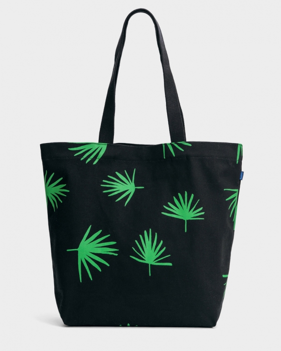 Canvas Shopper Palm Leaf