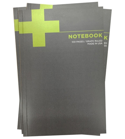 Graph Ruled Notebook - 3 Pack