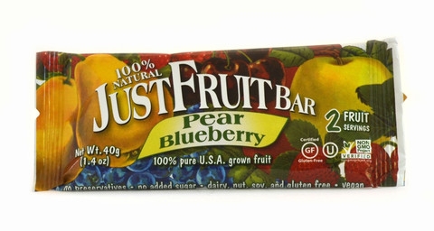 JustFruit Pear Blueberry Bar