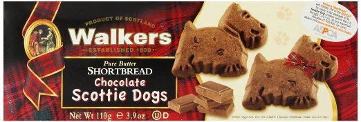 Shortbread Cookies Chocolate Scottie Dogs (Pack of 12)
