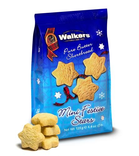 Shortbread Cookies Mini Hanukkah Stars (Pack of 12)