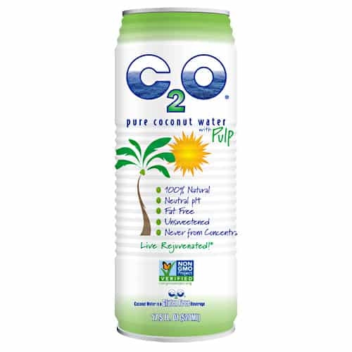 C2O Pure Coconut Water W/Pulp,17.5oz