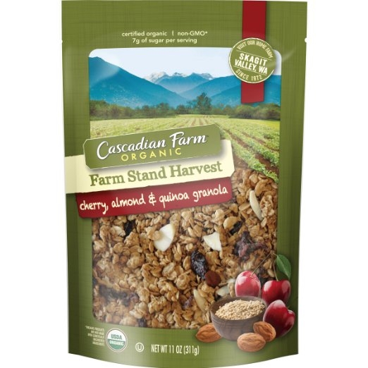 Cascadian Farm Organic Farm Stand Harvest, Cherry Almond and Quinoa Granola, 11 Ounce