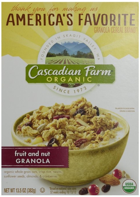 Cereals Fruit & Nut Granola At least 95% Organic