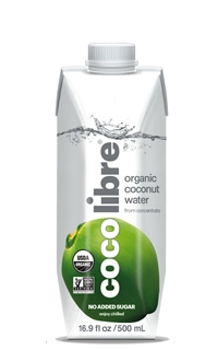 COCO LIBRE Coconut Water At least 95% Organic,16.9oz