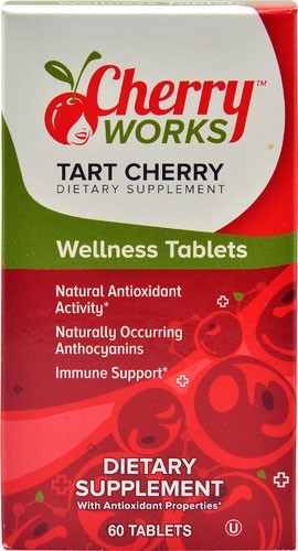 Tart Cherry Dietary Supplement Wellness Tablets