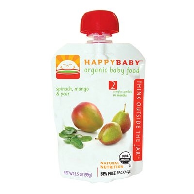 Stage 2 Pouch Foods Spinach, Mango & Pear