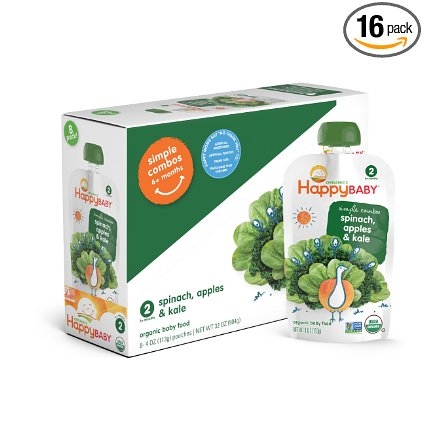 Stage 2 Pouch Foods Apple, Spinach, Kale