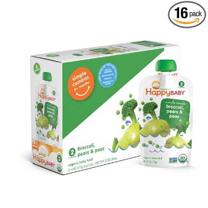 Stage 2 Pouch Foods Broccoli, Pear & Pea