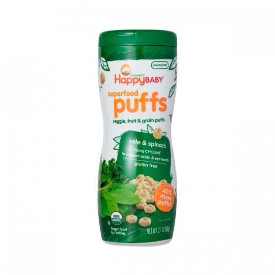 Happy Baby Organic Superfood Puffs, Kale & Spinach