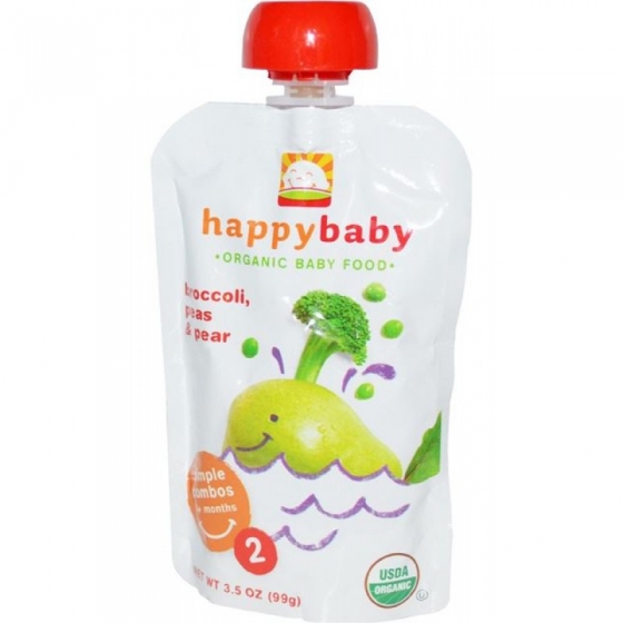 Stage 2 Pouch Foods Broccoli, Peas & Pear