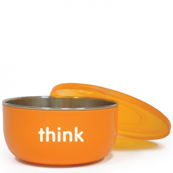 BPA Free Feeding Separates Cereal Bowl, Orange    1 EA