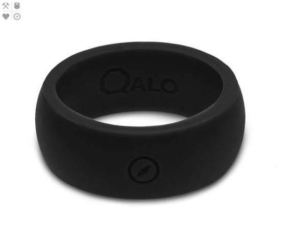 MEN'S OUTDOORS BLACK SILICONE RING