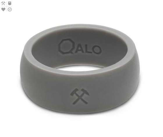 MEN'S QUALITY GREY SILICONE RING