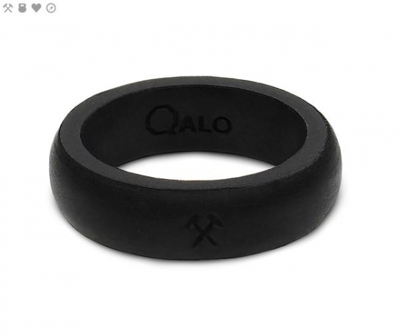 WOMEN'S QUALITY BLACK SILICONE RING
