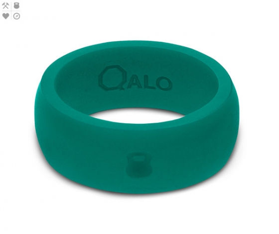 MEN'S ATHLETICS TEAL SILICONE RING