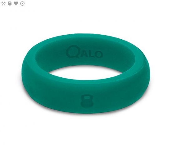 WOMEN'S ATHLETICS TEAL SILICONE RING