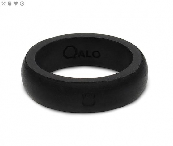 WOMEN'S ATHLETICS BLACK SILICONE RING