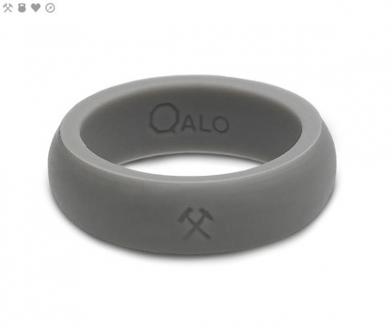 WOMEN'S QUALITY GREY SILICONE RING