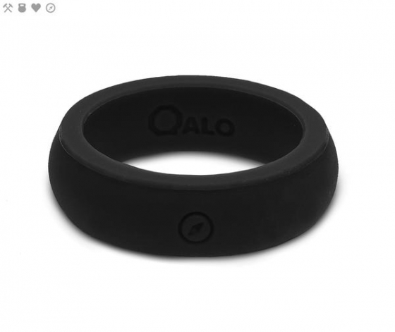 WOMEN'S OUTDOORS BLACK SILICONE RING